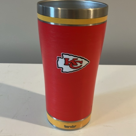 Kansas City Chiefs Tervis 20oz Stainless steel beverage tumbler - Picture 5 of 7